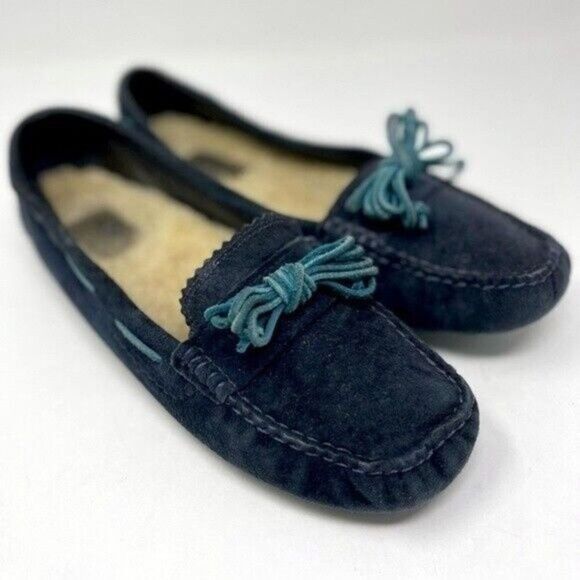 UGG Shoes - UGG Meena womans moccasins blue BoxC Sherpa